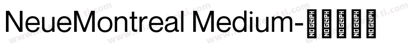NeueMontreal Medium字体转换
